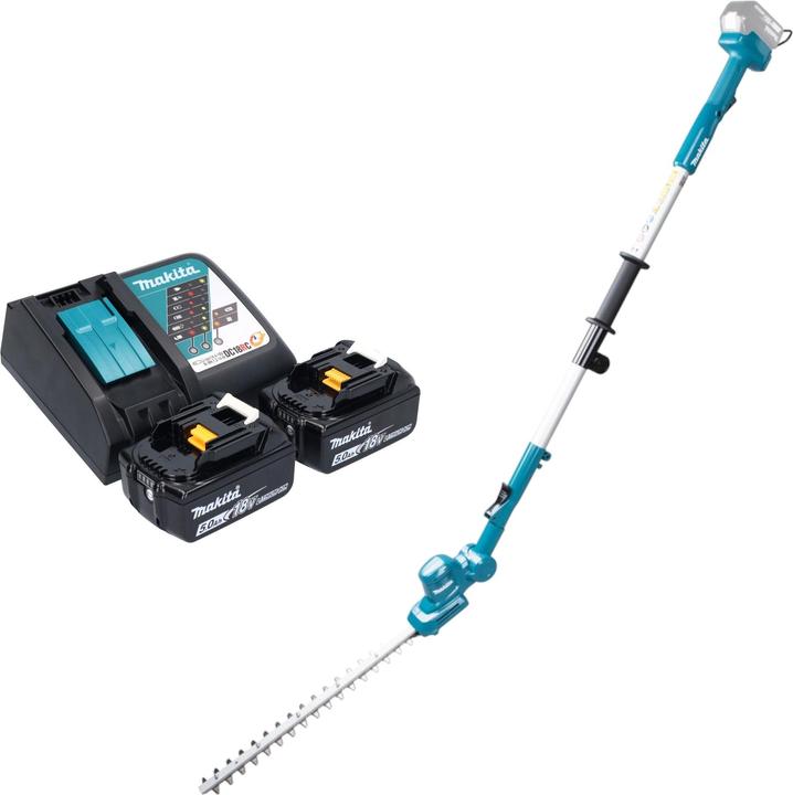 Produktbild Makita DUN 461 WRT2 Akku Heckenschneider 18 V 46 cm + 2x Akku 5,0 Ah + Ladegerät (Akkubetrieb)
