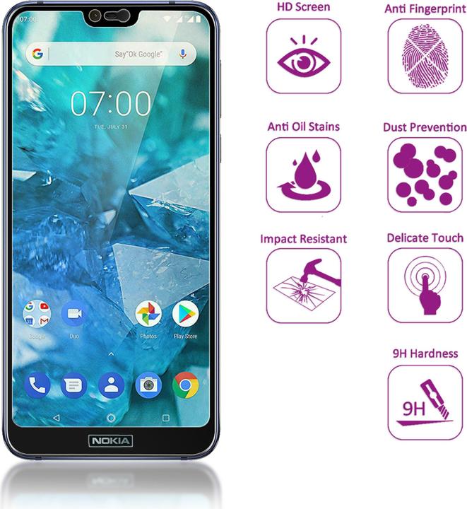 Produktbild Nalia (2-Pack)Schutzglas (2 Stk., Nokia 7.1)
