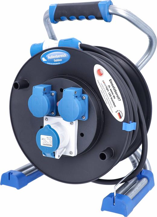 Actual product image As - Schwabe CEE camping cable reel (25 m, 2.50 mm²)