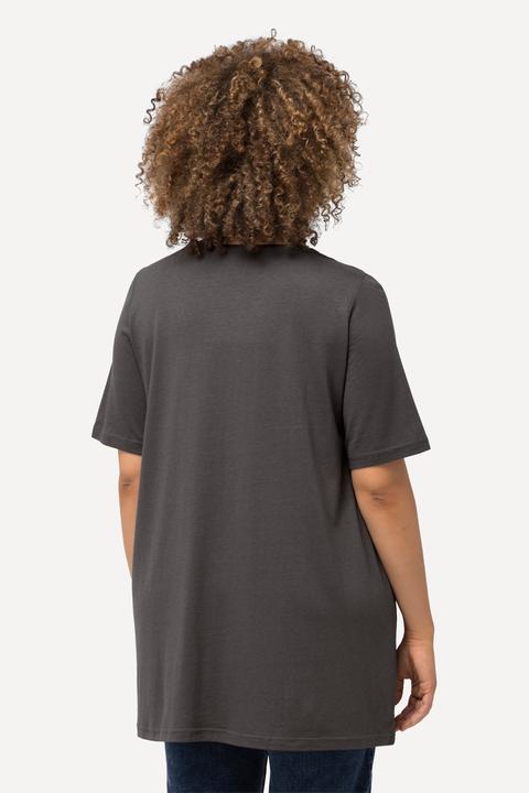 Actual product image Ulla Popken Essential Front Pleat Tee (54)