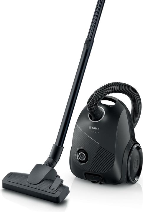 Bosch Hausgeräte Vacuum cleaner BGBS2BA2 Bagged, Power 600 W, Dust capacity 3.5 L, Black, Made in Germany