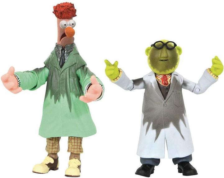 Actual product image Diamond Select Toys The Muppets Action Figures Box Set Lab Accident Bunsen & Beaker SDCC 2021 Previews Exclusive