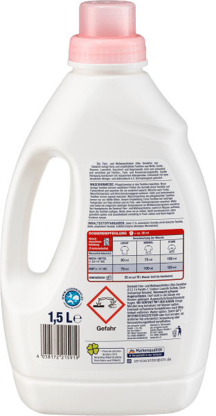 Produktbild dm Denkmit Ultra Sensitive (30 Waschgänge, Flüssig)
