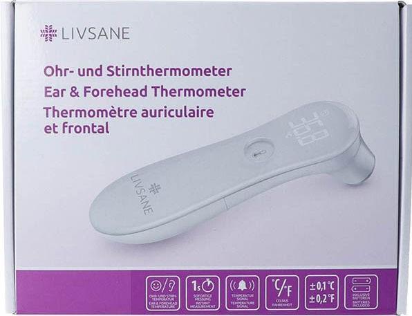 Immagine prodotto Livsane Ohr- und Stirnthermometer Box (Auricolare, Fronte)