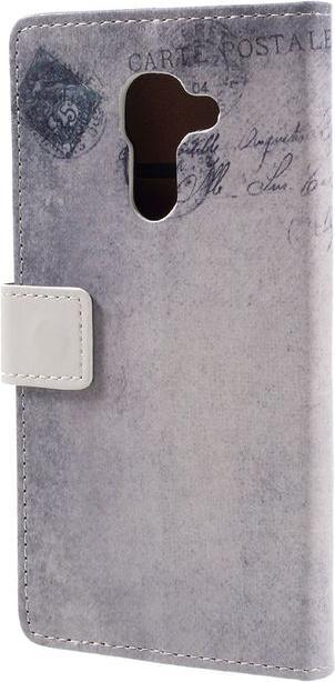 Actual product image MU Style Leather case with USA flag and cat (DTEK60)