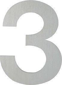 Magni Numero civico 3 in acciaio inox