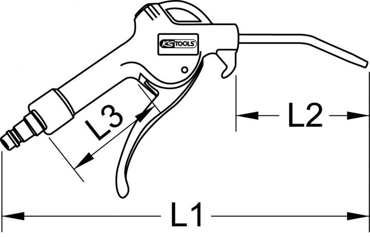 Immagine prodotto KS Tools Pistola di soffiaggio universale ad aria compressa
