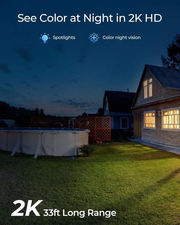 Image du produit Reolink Argus Series B330+Solar Panel+64GB SD Card-5MP (2560 x 1440 Pixels)
