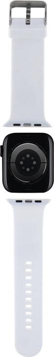 Produktbild Karl Lagerfeld Pasek KLAWLSLKCNH Apple Watch 42/44/45mm biały/white strap 3D Rubber Karl&Choupette H (Kunststoff, Silikon)