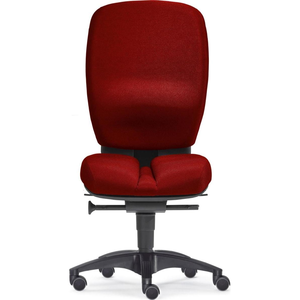 Sitwell, Bürostuhl, Büro-Drehstuhl Mister Office ohne Armlehnen Polyamid-Fusskreuz rot