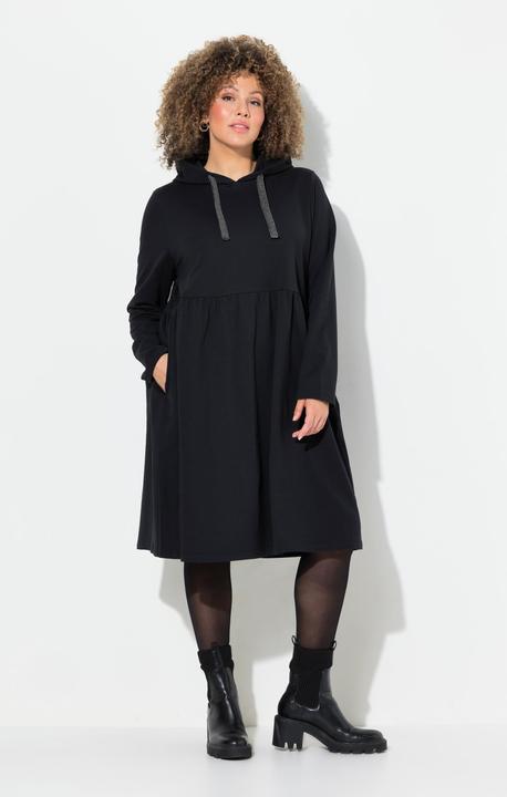 Actual product image Ulla Popken Hooded Long Sleeve Jersey Dress (42, 44)