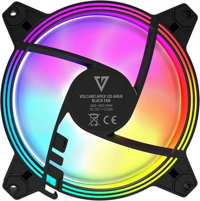 Produktbild Modecom Volcano Apex 120 Argb Schwarzer Lüfter (120 mm, 1x)