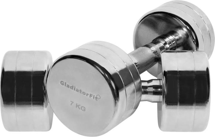 Image du produit Gladiatorfit Chromhantel (2 x 7 kg)
