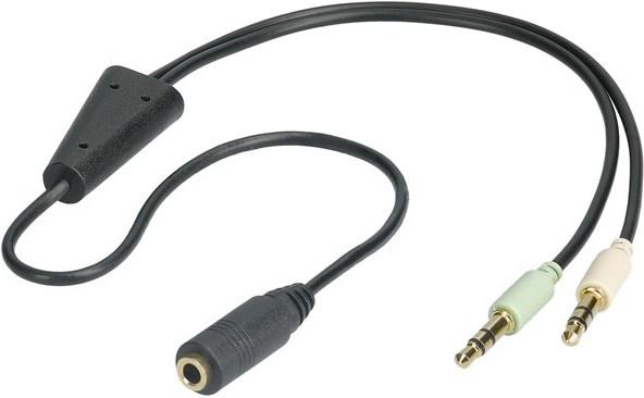 Actual product image MicroConnect Audio-Adapter (0.40 m, 3.5mm jack (AUX))