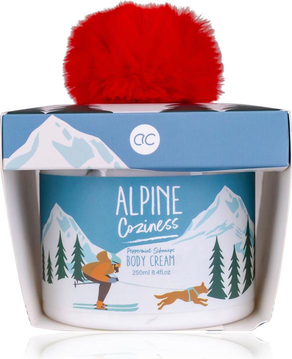 Produktbild Accentra Körpercreme ALPINE COZINESS in Dose inkl. Geschenkbox, 200ml, Duft: Pfefferminzschnaps, Farbe: rot/b