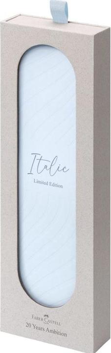 Actual product image Faber-Castell Twist action biros Ambition Italic Ice Blue (Ice Blue, 1 x)