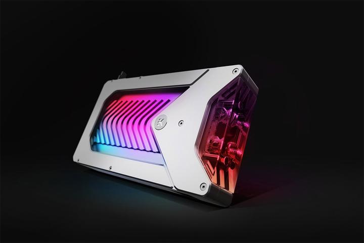 Actual product image EKWB EK Quantum Vector FE RTX 3090 D-RGB Active Backplate - Silver SE