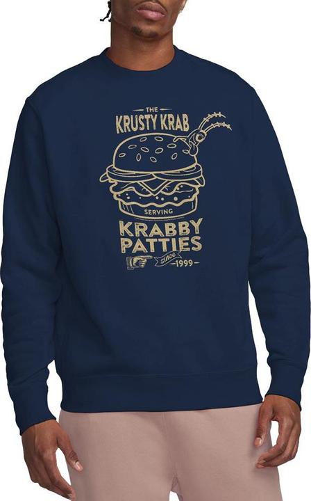 Actual product image Spongebob Squarepants Unisex Adult The Krusty Krab Shock Mono Sweatshirt (S)