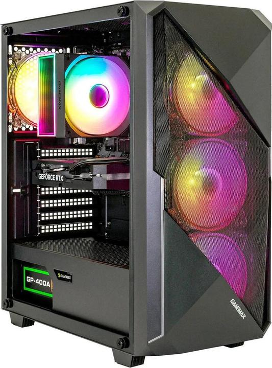 Actual product image GameMax Striker 7593 Ryzen 5 7500F 32GB/1TB SSD RTX 5060 W11 (1000 GB, 32 GB, AMD Ryzen 5 7500F, GeForce RTX 5060)