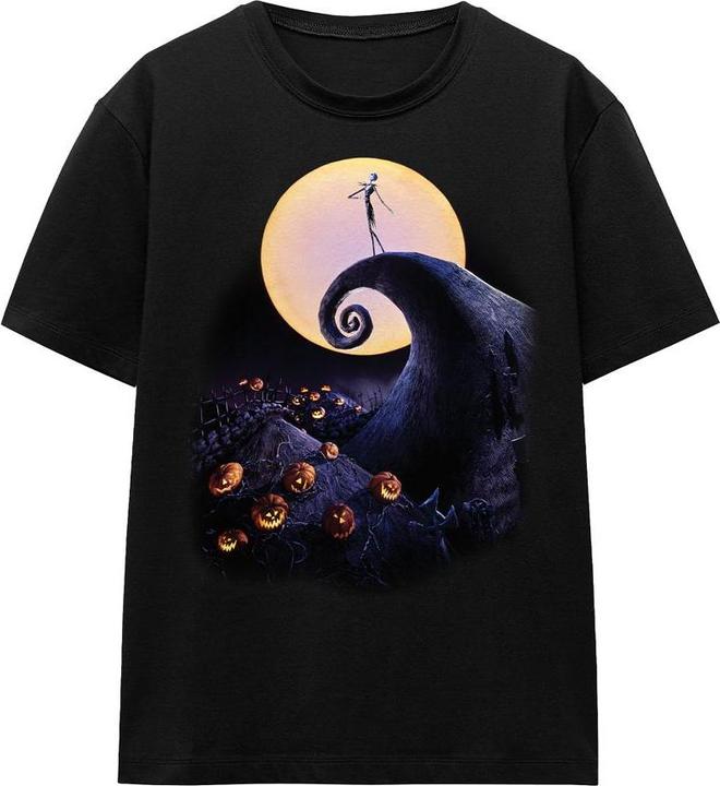 Actual product image The Nightmare Before Christmas Unisex Adult Poster T-Shirt (XL)