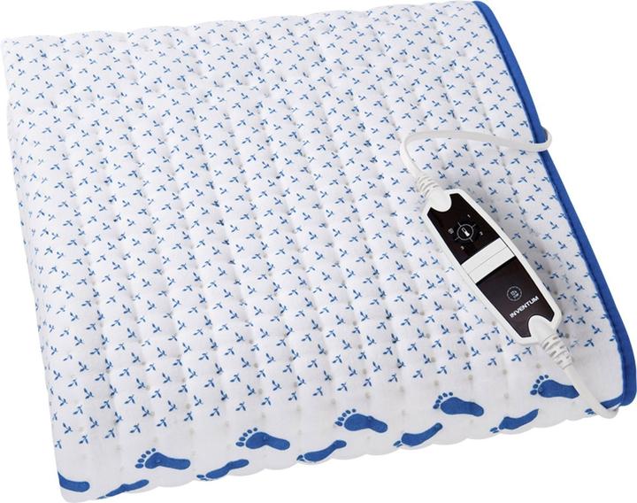 Produktbild Inventum HN1312V - Elektrische onderdeken - 150 x 80 cm - Wit/Blauw (150 x 80 cm)
