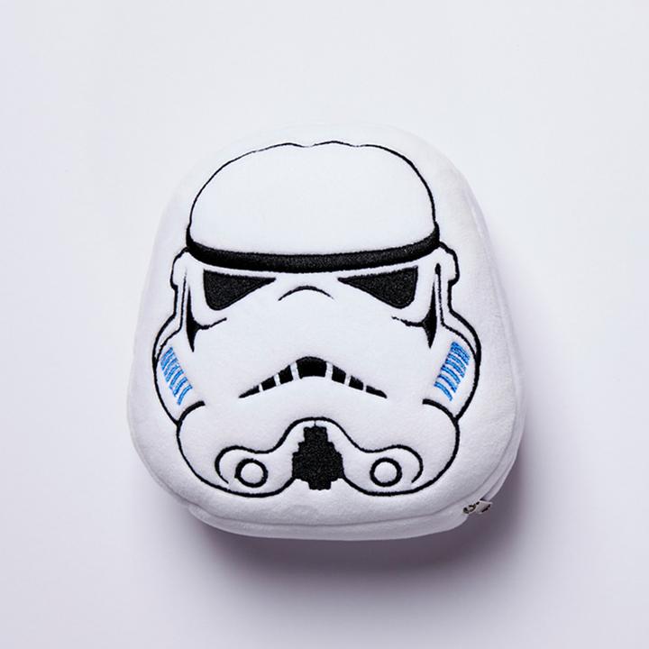 Immagine prodotto Puckator Relaxeazzz Plush The Original Stormtrooper Cuscino da viaggio rotondo e maschera per gli occhi (Cuscino per testa e collo)