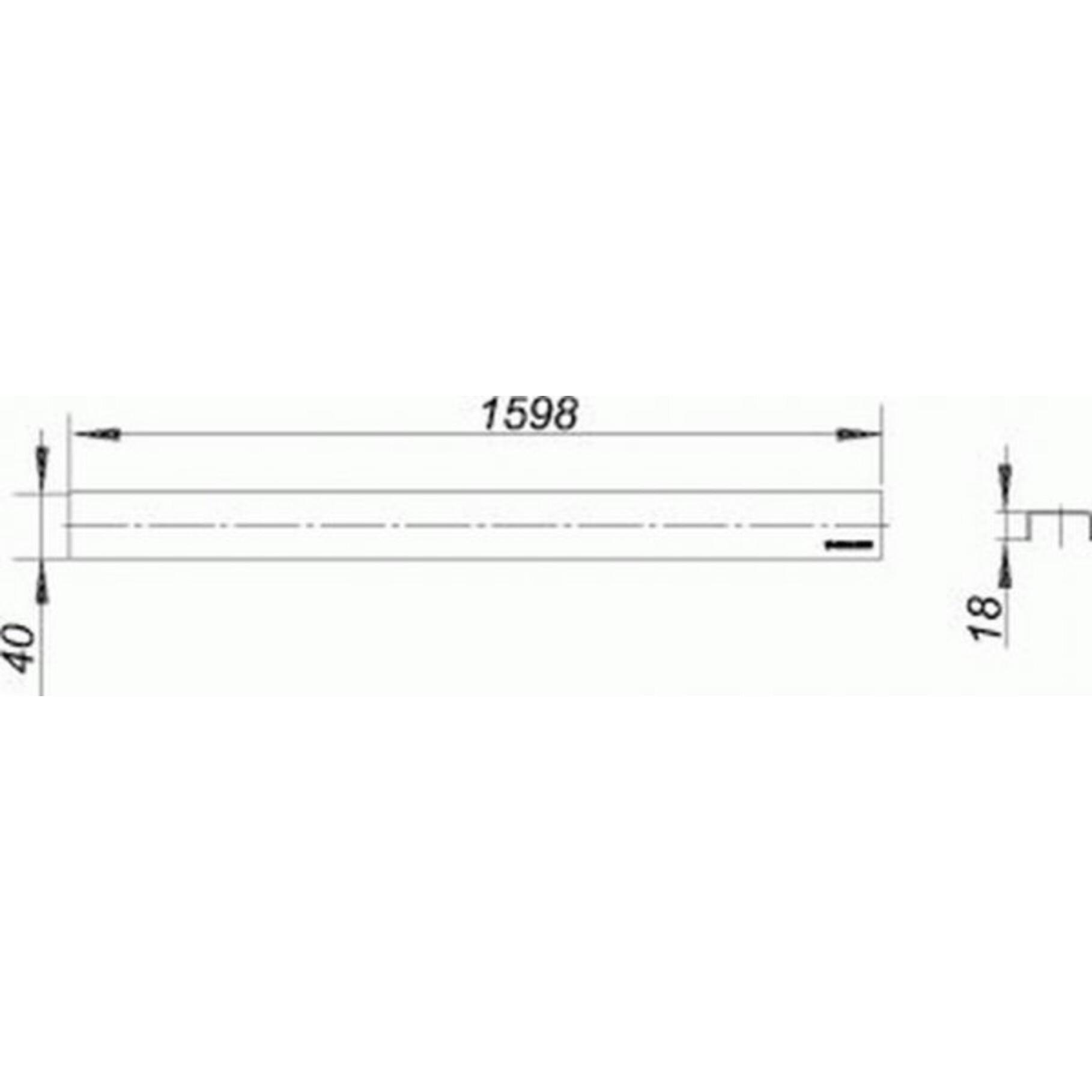 Thumbnail - Dallmer, Duschrinne, Abdeckung CeraLine Standard, 524232, 1600mm (1840 mm)