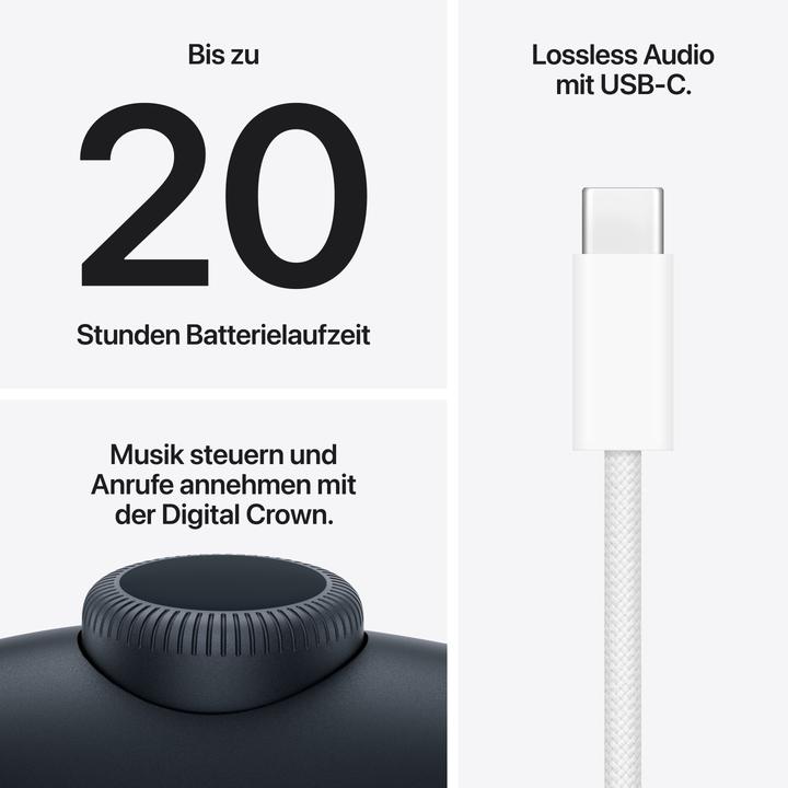Produktbild Apple AirPods Max 2 (Aktive Geräuschunterdrückung, 20 h, Kabellos)