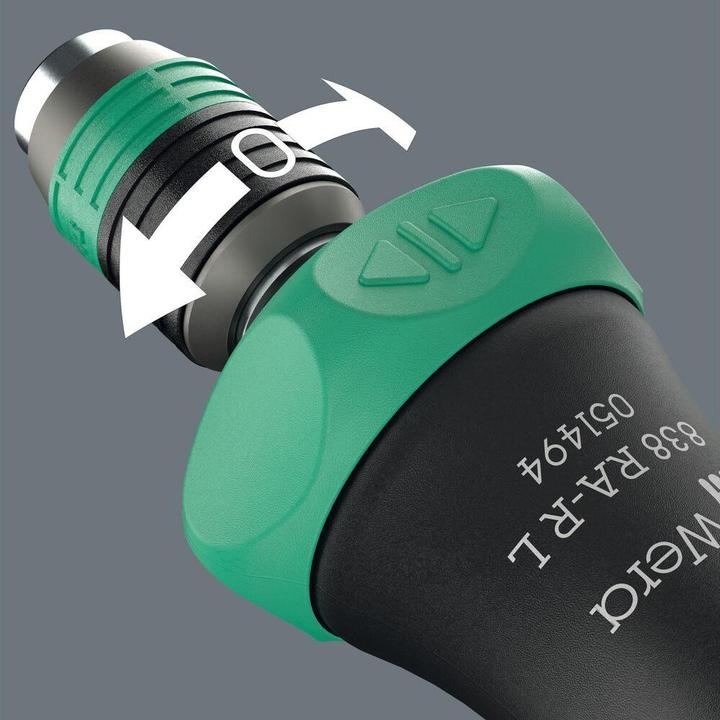 Actual product image Wera 838 RA-R L Ratschen- schraubendreher (External hexagon)