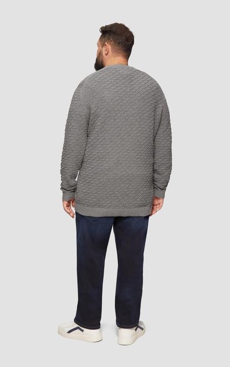 Image du produit S.Oliver Strickpullover Strukturierter Pullover mit V-Ausschnitt (4XL)
