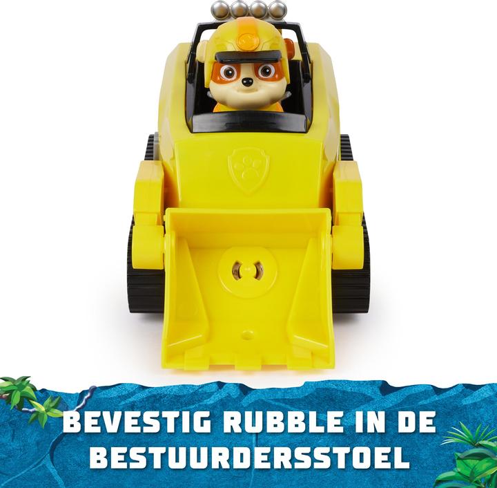 Actual product image Spin Master Paw Patrol Jungle Pups Deluxe Vehicle Rubble