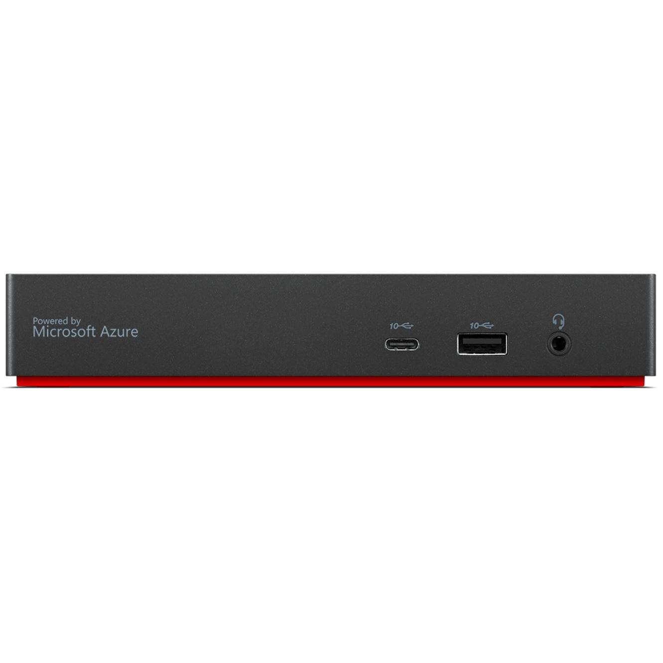 Lenovo 40B20135UK (USB-C, 12 Ports), Dockingstation + USB Hub, Schwarz