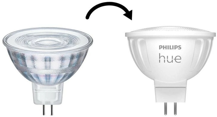 Actual product image Philips Hue White Ambiance (GU5.3, 5.10 W, 400 lm, 2 x, G)