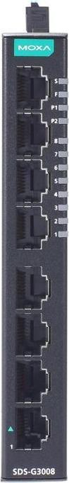 Produktbild Moxa Kompakter industrieller Full-Gigabit-Smart-Ethernet-Switch mit 8 101001000BaseT(X) p (8 Ports)