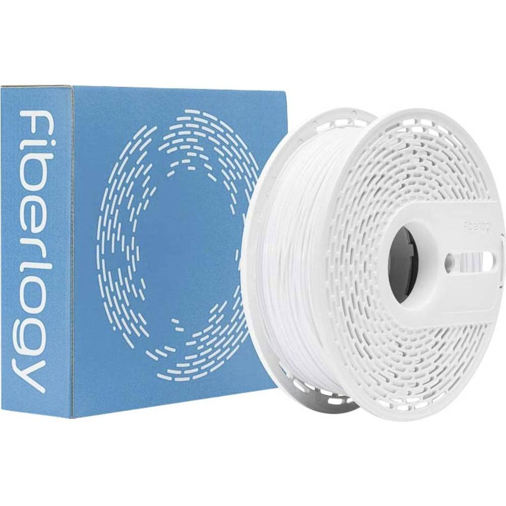 Fiberlogy PA12-WHITE-175-075 NYLON PA12 Filament PA12 chemisch beständig, hitzeb (1.75 mm, 750 g), Filamenti stampa 3D, Bianco