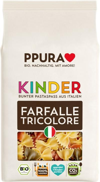 Ppura Organic children's farfalle Tr (500 g)