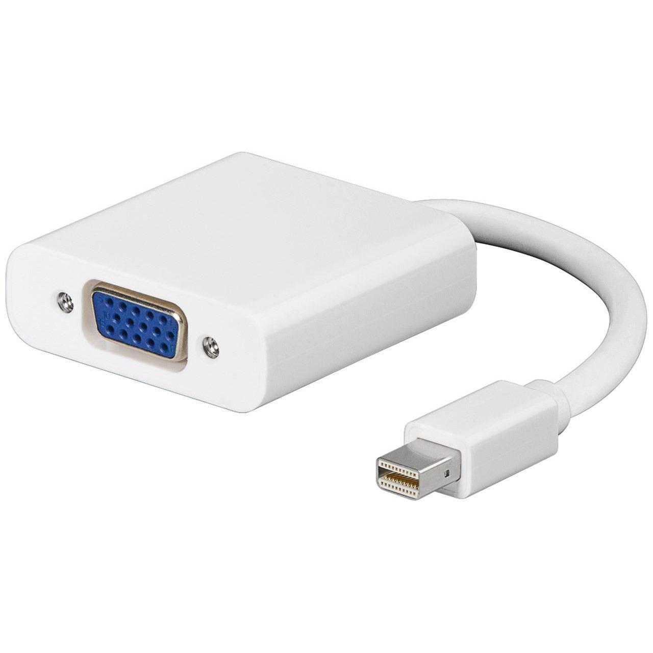 MicroConnect Mini Displayport-VGA (15cm) (VGA, 15 cm), Adattatore dati + video, Bianco