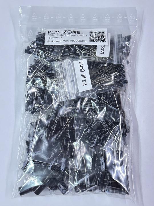 Actual product image Play-Zone 325 electrolytic capacitor assortment