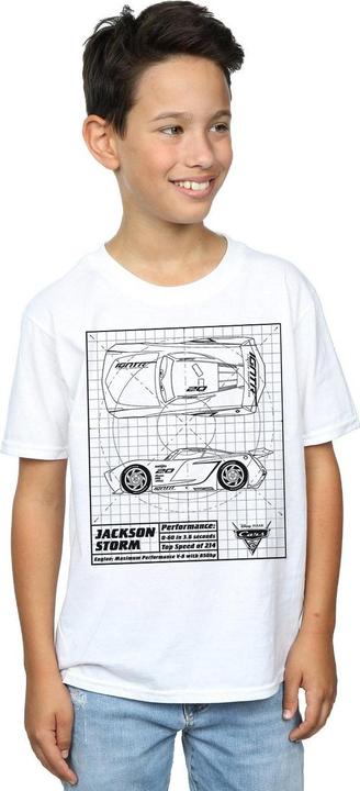 Immagine prodotto Disney Cars Jackson Storm Blueprint Maglietta Ragazzi (152, 158)