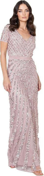 Produktbild Maya Deluxe Abito Maxi con Paillettes e Scollo a V (42)