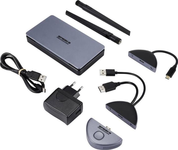 Produktbild SpeaKa Professional SP-TR-500 USB-C® Funkübertragung (Set) 30 m 5 GHz, 2.4 GHz 1 (30 m, HDMI 1)