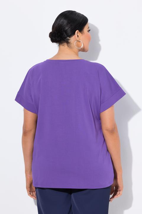 Produktbild Ulla Popken T-Shirt, Blüte, oversized, Rundhals, Halbarm (62)