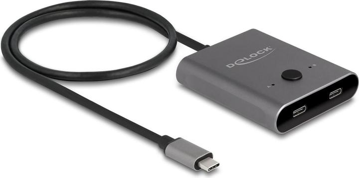 Produktbild Delock USB 10 Gbps USB Type-C Switch 2 auf 1 bidirektional 8K (USB-C, 2 Ports)