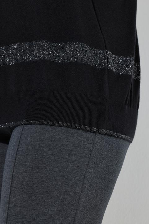 Produktbild Ulla Popken Pullover, Streifen, Oversized, Rundhals, Langarm (46, 48)