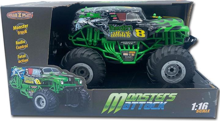 Actual product image Gear2play RC Monster Truckies MegaForce 1:16 Controllable Car