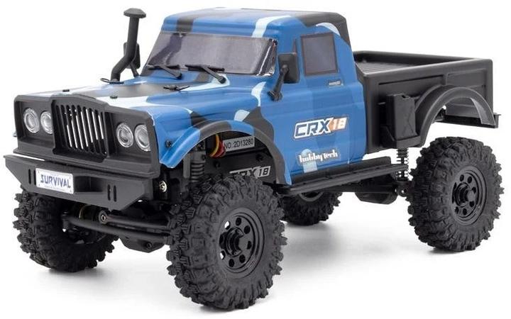 Actual product image Hobbytech Scale Crawler CRX18 Pick-up 4WD Blue, RTR, 1:18 (RTR Ready-to-Run)