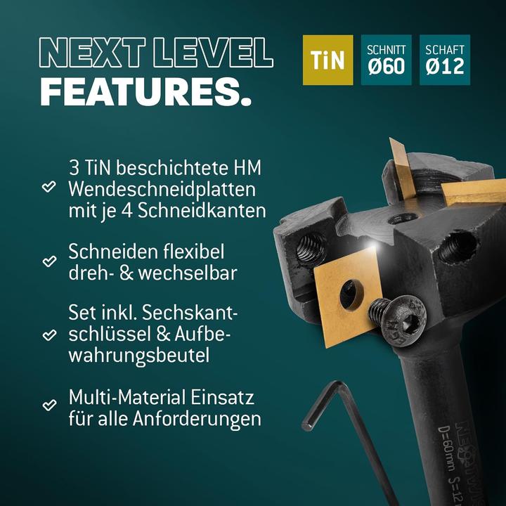 Produktbild Bayerwald Werkzeuge NeoTwister Planfräser für Oberfräse