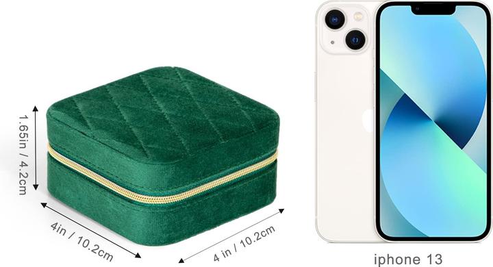 Immagine prodotto Only-Bags.Store Kleines Schmuckkästchen, tragbares Reise-Schmuckkästchen