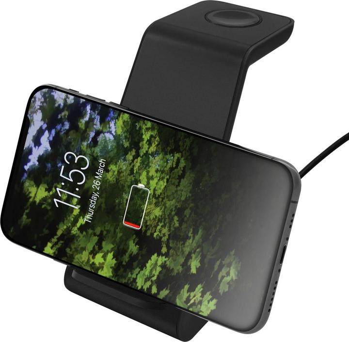Actual product image Deltaco Wireless 3-in-1 charger (23 W)