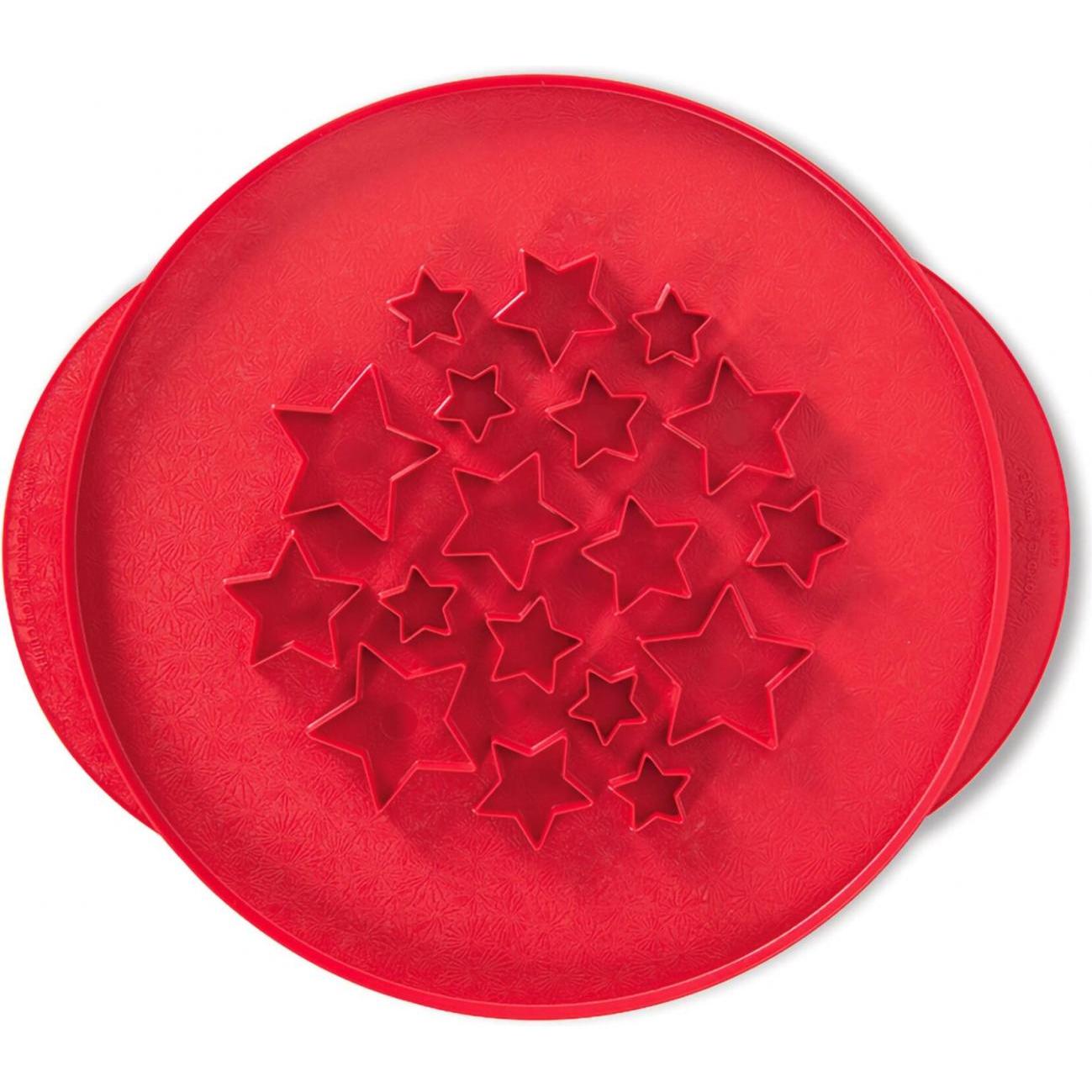 Nordic Ware Stars & Cherries Pie Top Cutter, Ausstechformen, Rot